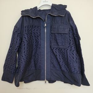 Moncler Obsidienne lace eyelet jacket NWT size 0/xs